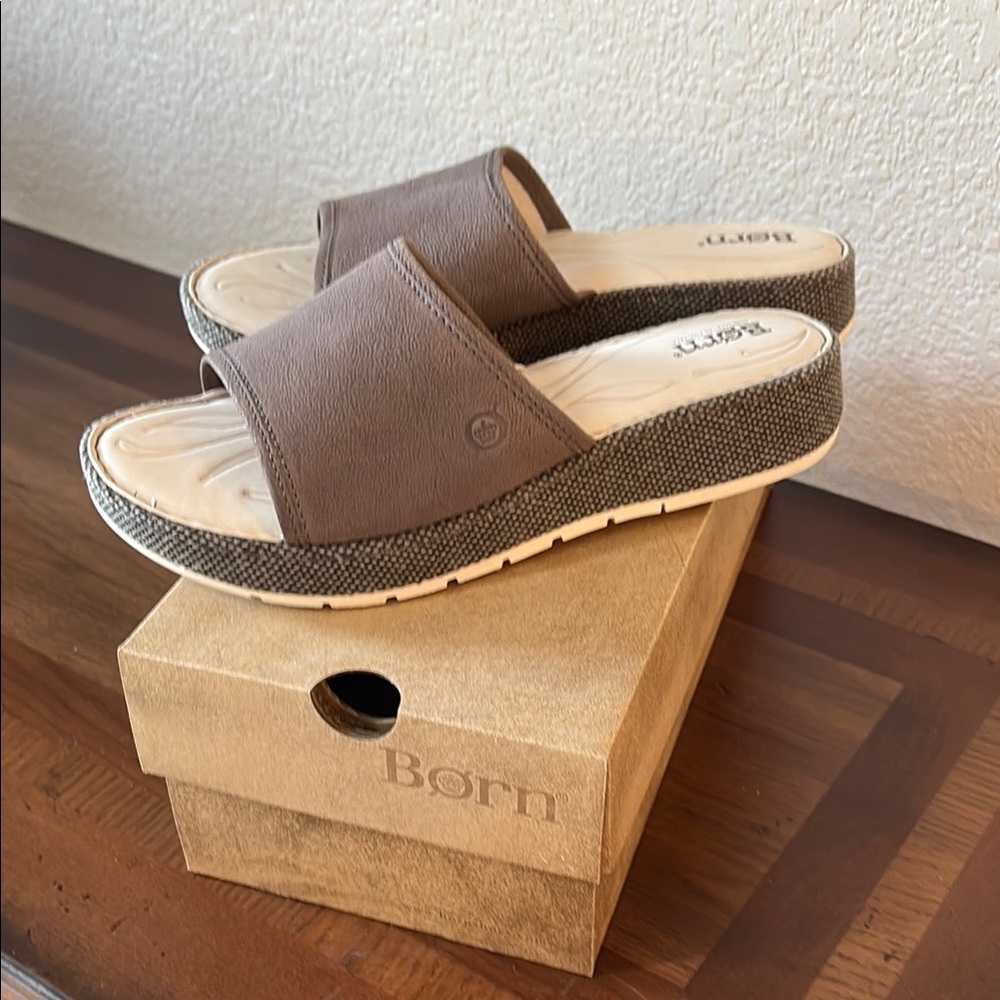 Born Brown Mules Comfortable Clogs - image 2